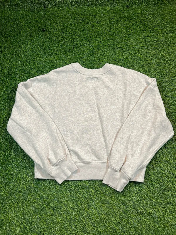 Abercrombie & Fitch New York NYC Graphic Cropped Sweatshirt Womens XS Gray - Image 2
