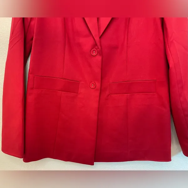 Set of 2 Show Me Your Mumu NWT Red Major Blazer Jacket & Dj Cropped Pants Size S - Image 8