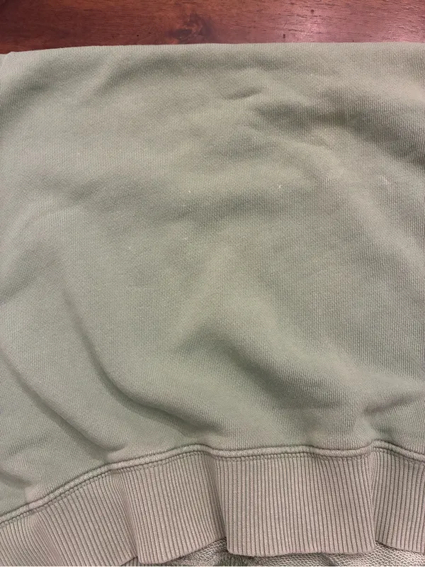 Aerie Crewneck Sweatshirt Medium Graphic River Valley Green tiny stains - Image 4