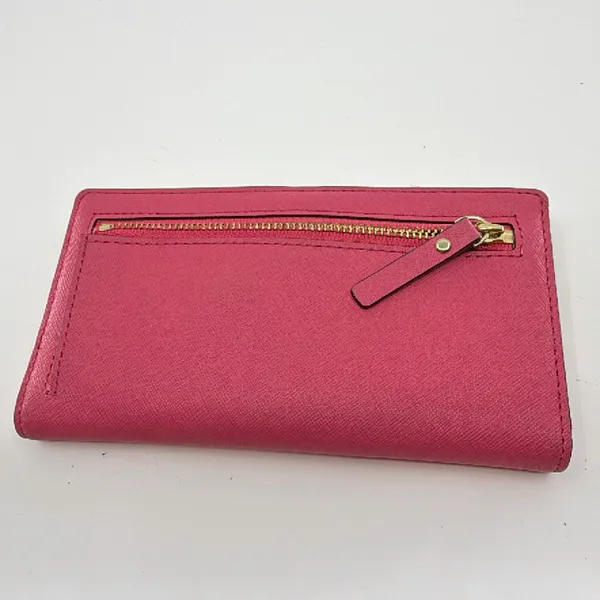 Kate Spade Continental Pink Saffiano Leather Wallet - Image 3