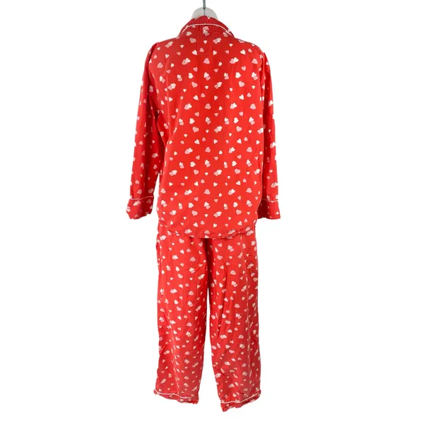 Printfresh + Pencil & Paper Co. Valentine Heart Red White Sleepwear Pajama Set M - Image 4