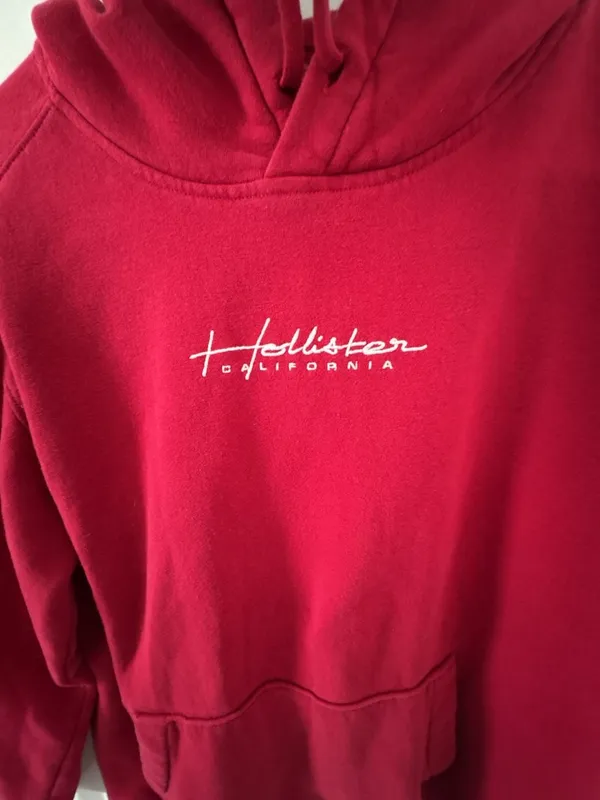 Hollister Must-Have Collection Red Hoodie Size M - Image 2