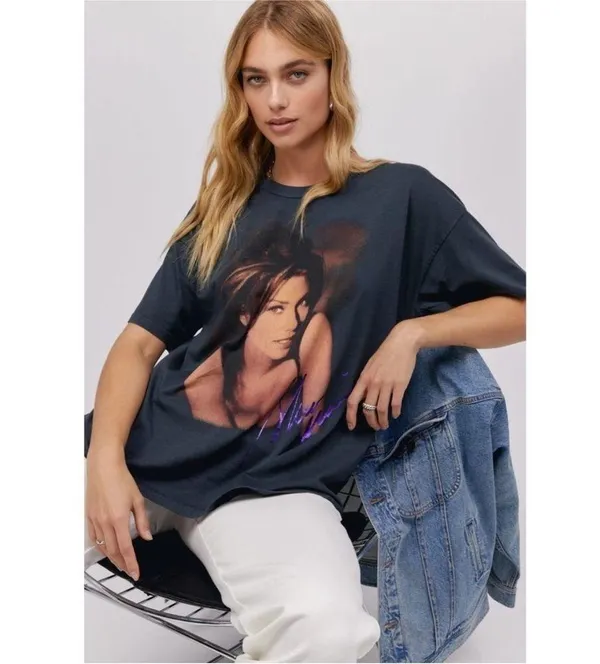 NWOT Shania Twain Come On Over 1988 Tour Merch Tee in Vintage Black DAYDREAMER - Image 6