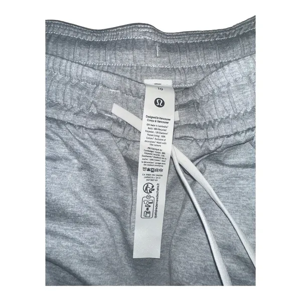 Lululemon Gray Soft Jersey Classic Fit Mid-Rise Jogger, Womens‎ Size 10 - Image 6