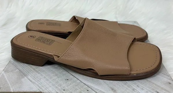 NWT Deadstock Vintage Faded Glory Leather Slide Sandals Size 6 - Image 2
