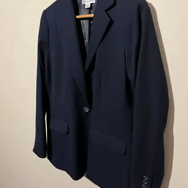 Pendleton 90’s vintage Blue blazer 100% virgin wool Size 10 preppy wool blazer j - Image 3