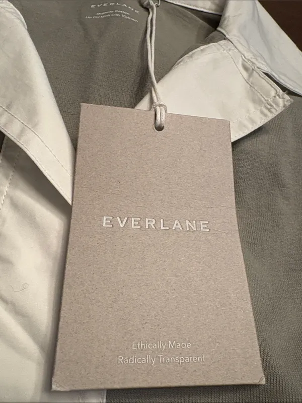 Everlane Women’s short sleeve organic cotton Polo dress sage green Size XXS NWT - Image 9