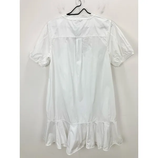 J.Crew Tall Delilah Dress Cotton Poplin Puff Sleeve Minimalist White Medium NWT - Image 11