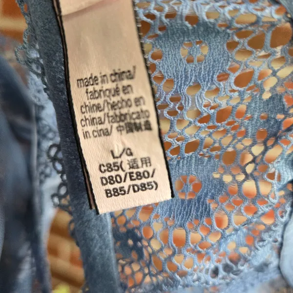 Victoria’s Secret lace blue bodysuit L - Image 8