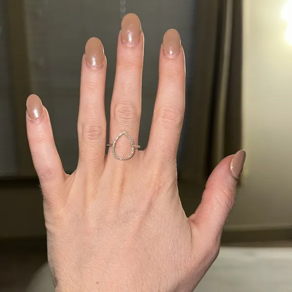 Pandora Teardrop Silhouette Clear Ring - Image 4