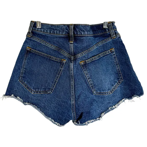 NEW Abercrombie & Fitch Curve Love The Mom Short High Rise Jean Shorts Size 27 4 - Image 2
