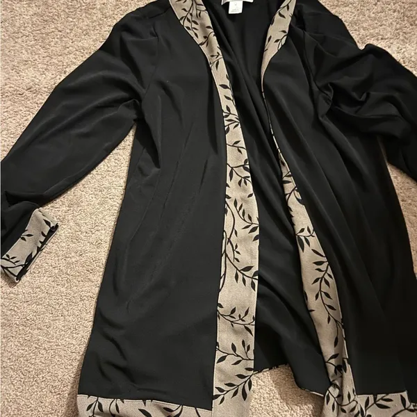 Christopher & banks medium black‎ cardigan - Image 2
