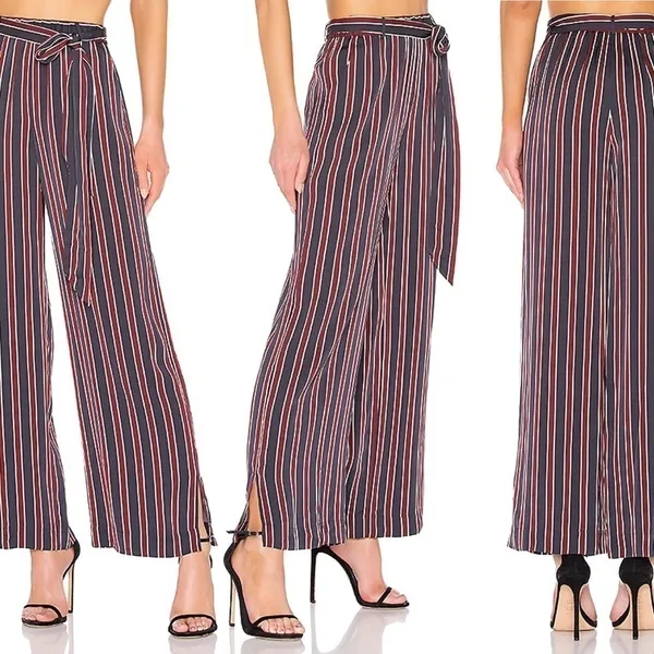 Frame‎ Stripe Side Slit Easy Pant - Image 5