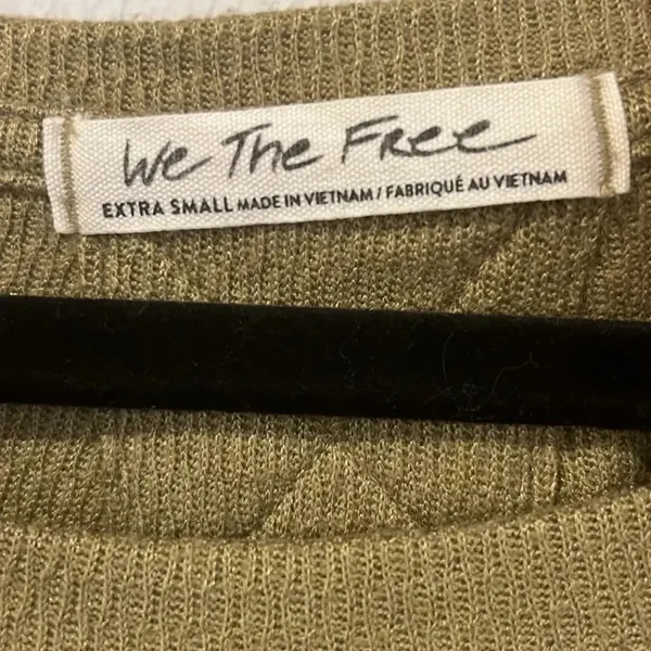 Free People We the Free Snowy Thermal top in Sunstone size XS - Image 5
