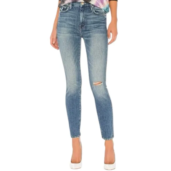 Mother Denim Women’s Size 27 Popism Blue The Looker High Rise Ankle Skinny Jeans - Image 4