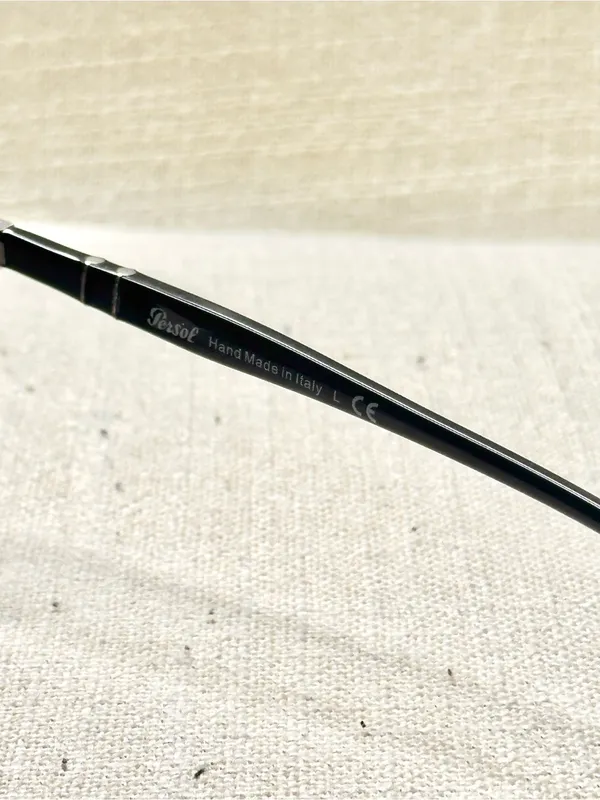 Persol PO3225S 95/31 Black Rectangle Sunglasses Handmade in Italy - Image 10