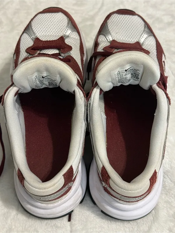 Nike AL8 Dark Team Red Metallic Silver Sneakers Women's Size 6.5 FJ3794-600 - Image 9