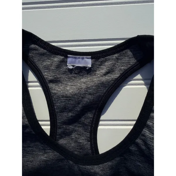 Gymshark Sports Bra Womens Small Black Racerback Athletic Workout Gym - Image 3