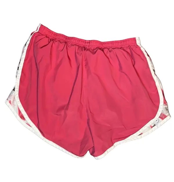 Nike Pink Gym Shorts with Side Panel Graphics - Image 2