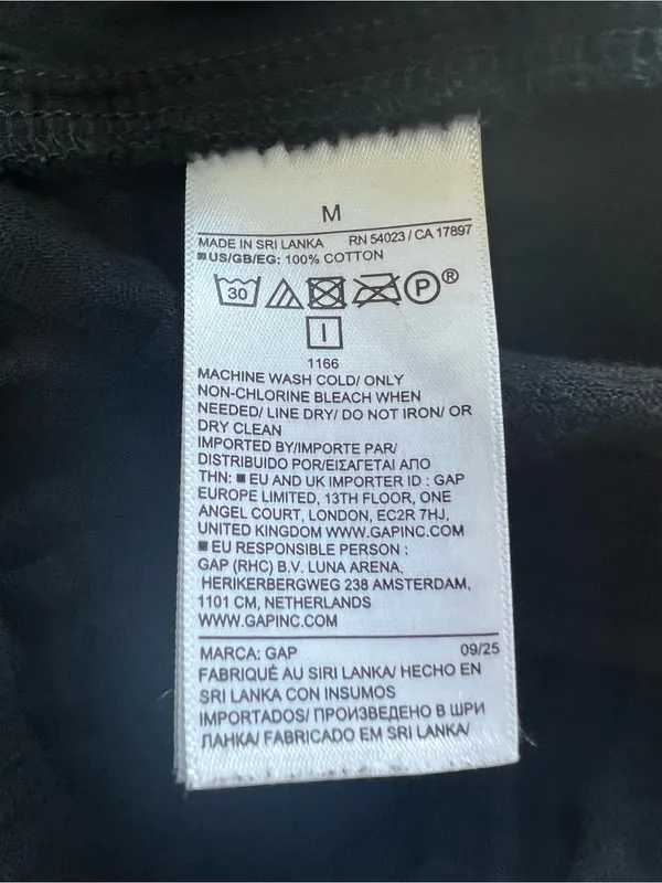 GAP Women’s Black Cotton Gauze Pull-On Easy Shorts Size M - Image 6