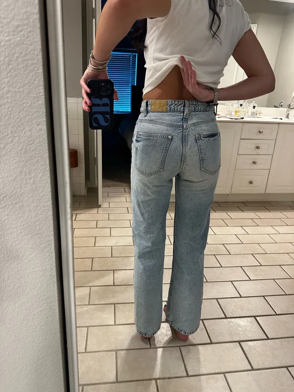 Zara light blue jeans - Image 2