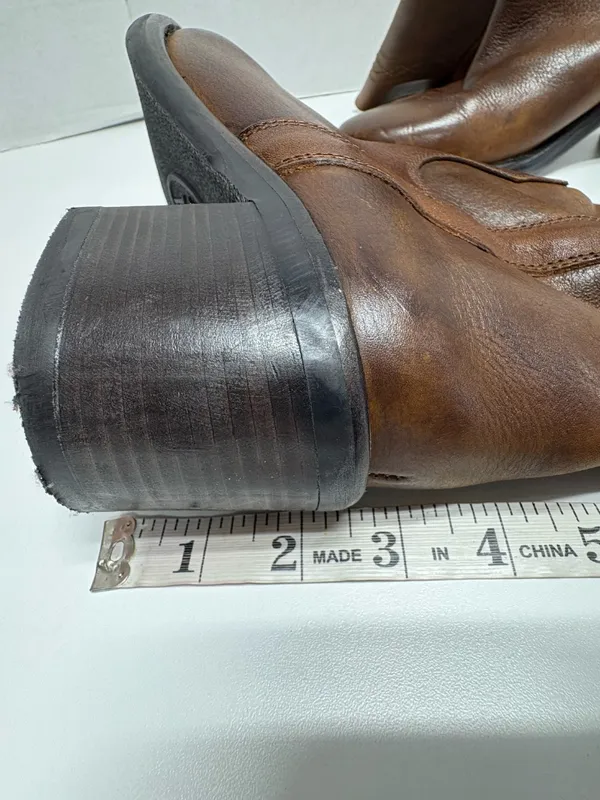 ASH Designer Shoes Cognac Brown Leather Knee -High Boots - Size 38. - Image 10