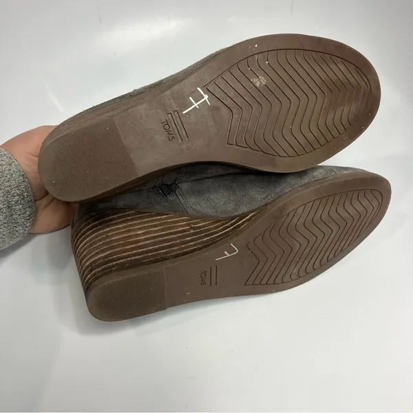Toms dark gray Sadie wedge Booties size 5.5‎ - Image 6