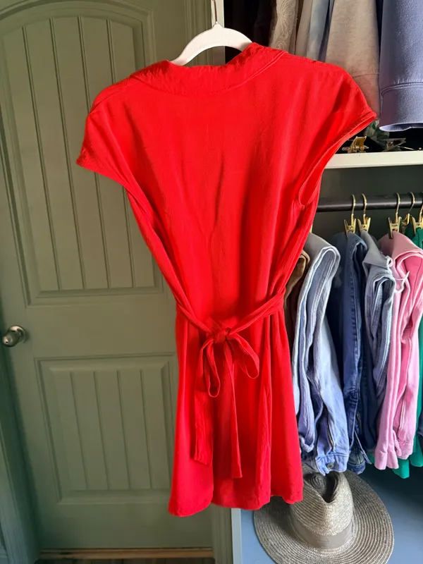 superdown Romina Button Front Mini Dress in Poppy - Image 4