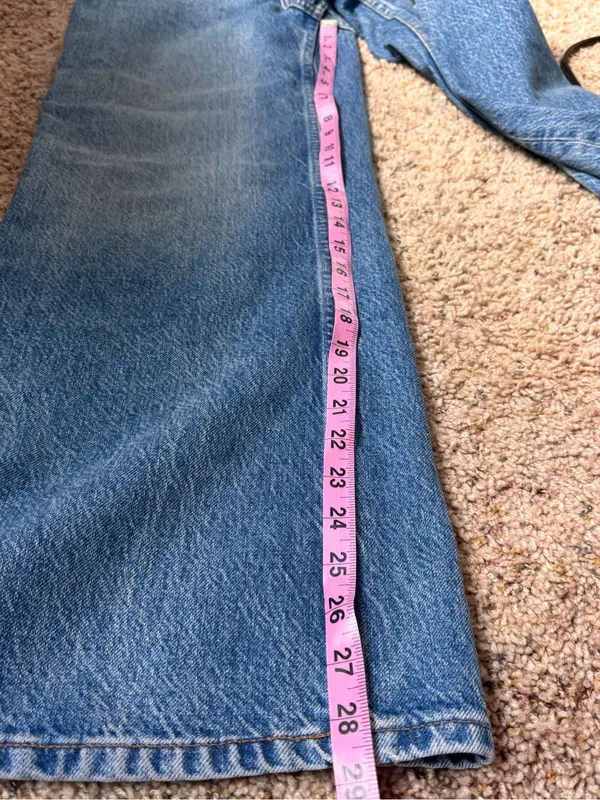 Reformation Light Blue Wide-Leg Jeans - Image 5