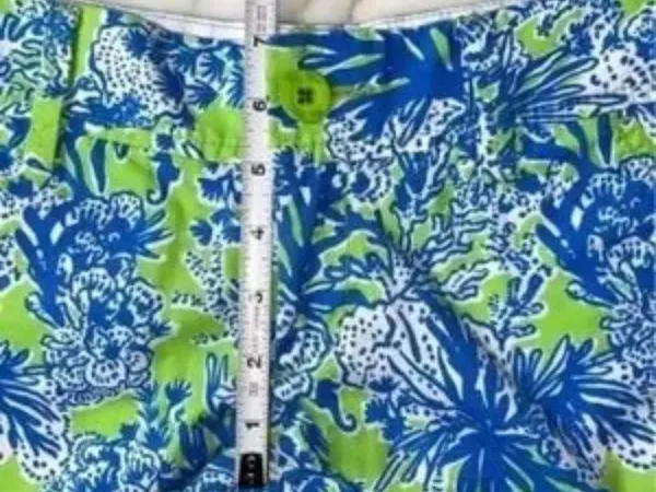 Lilly Pulitzer The Callahan Shorts in Limeade Floral Coral Patriot Shorts - Image 9