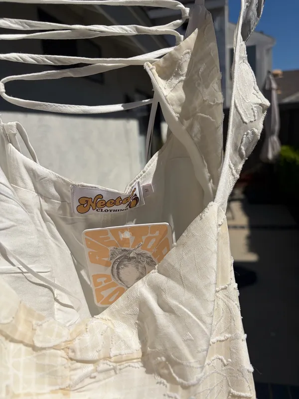 Nectar Clothing Cream Mini Dress NWT - Image 4