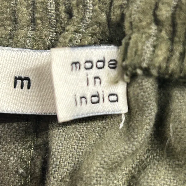mnml Olive Corduroy Snap II Cargo Pants Men's Medium Green - Image 9