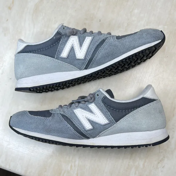 New Balance 420 Grey Suede Ripstop Sneakers Womens 5.5 WL420CRD - Image 8