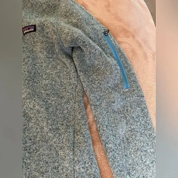 Women’s Blue Patagonia Jacket 1/4 Zip Pullover Size XS - Image 12