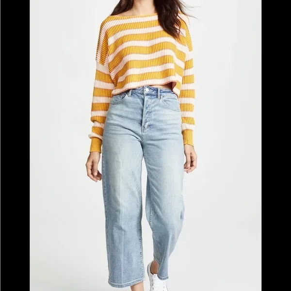 Free People Just My Stripe Sweater - Image 2