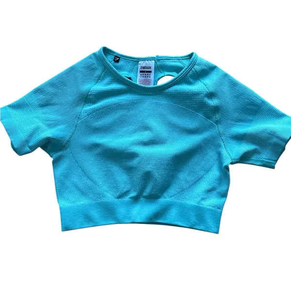 Gymshark Ultra Seamless Crop Top in Spearmint Green Size Small - Image 2