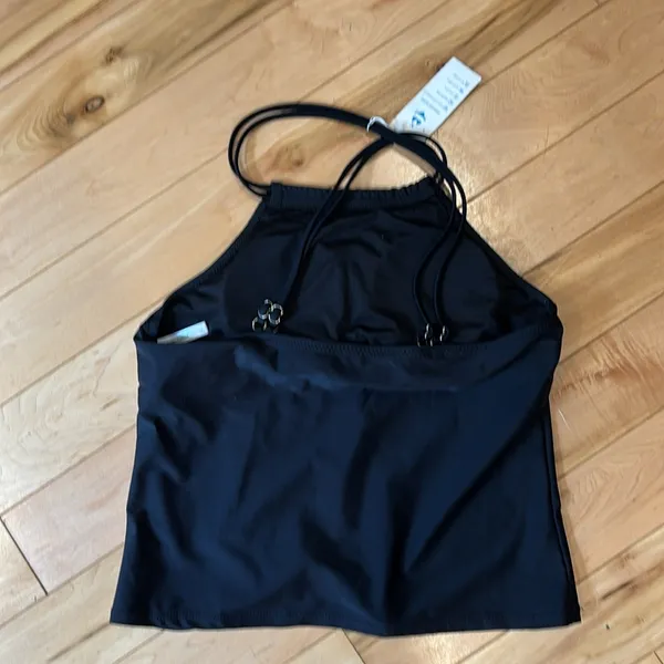 Beachsissi Black High Neck Tankini padded bathing suit top - Image 4