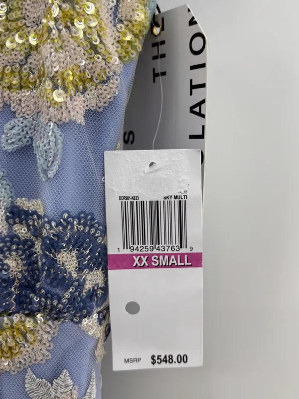 Dress The Population Samira Embellished Chiffon Gown - Image 5