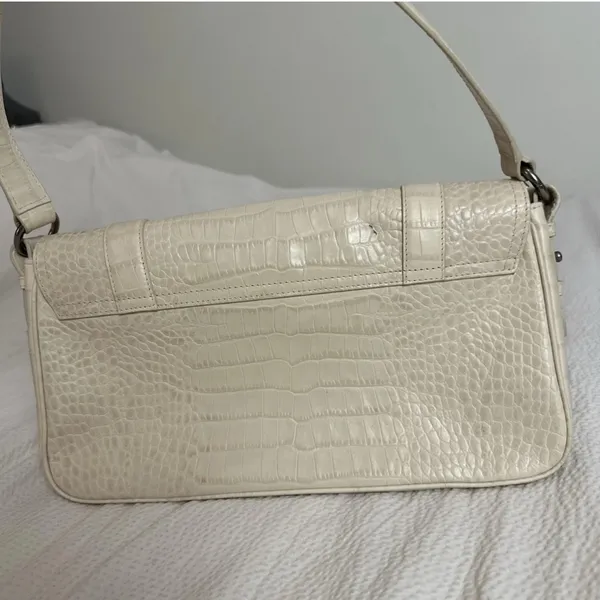 Lauren Ralph Lauren Ivory Shoulder Bag Snakeskin‎ Print - Image 4