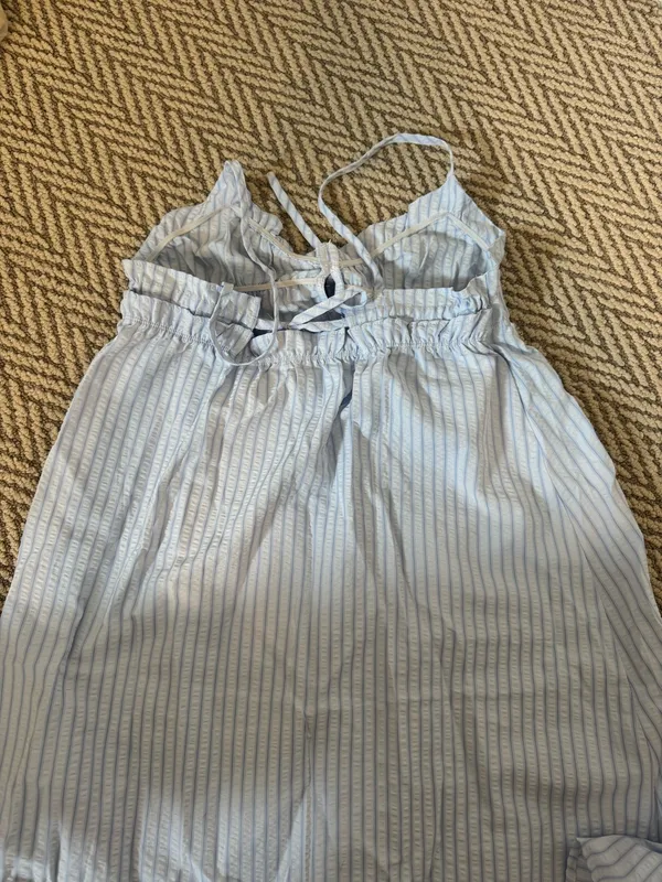 Blue striped Dress - Image 3