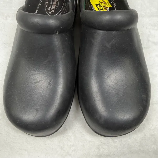 Easy Works by Easy Street Womens Black Slip‎ Resistant Work Clogs Mules Size 7M - Image 2