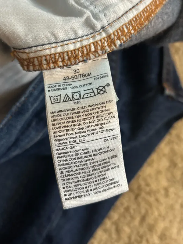 Gap Dark Wash Denim Skirt - Image 4