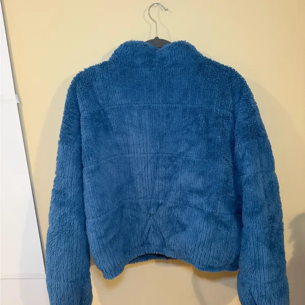 Wild Fable Deep Blue Teddy Jacket - Image 2