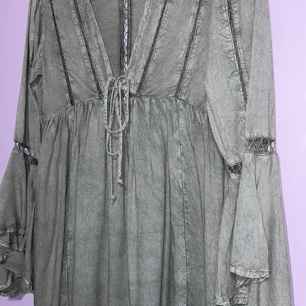 Pretty Little Thing Dress Women Size 4 Renaissance Forest Fairy Whimsigoth - Image 4