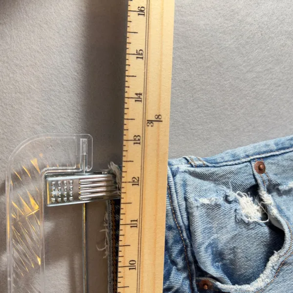 399 | Abercrombie & Fitch Curve Love High Rise Skinny Distressed Jeans Blue‎ 25 - Image 4