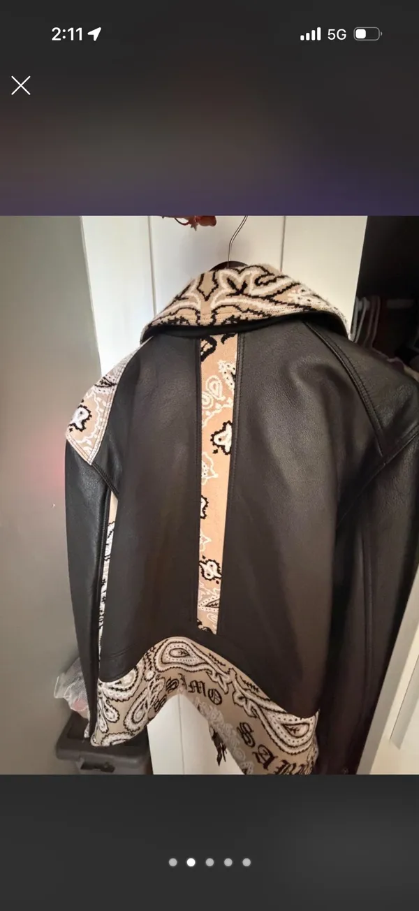 Hussein Chalayan Leather Jacket Black Size M - Image 3