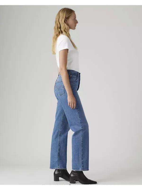 New Levi's 32x27 Premium Ribcage Straight Ankle Women's Jeans Dance Around - Image 3