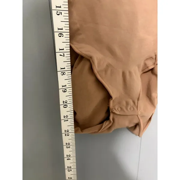 Skims Ochre Tan Seamless Sculpt Brief Support Shapewear Bodysuit L/XL - Image 3