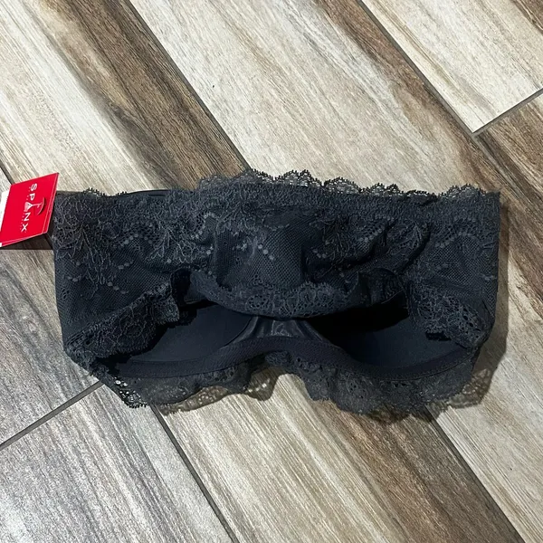 Spanx gray lace bralette small NWT - Image 5