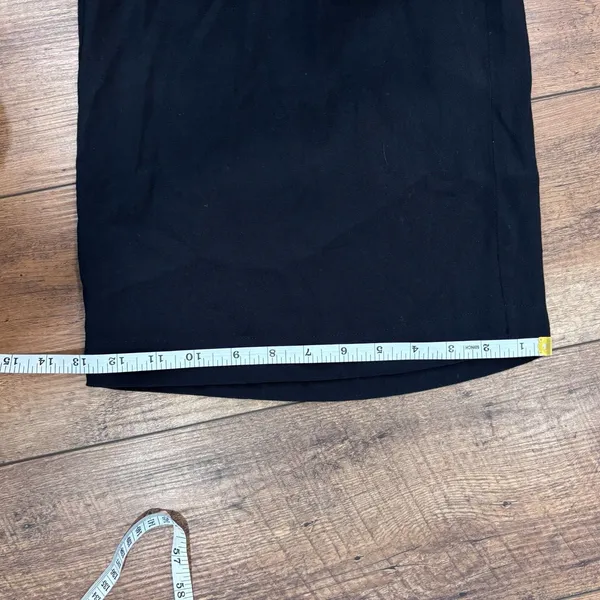 Aritzia Wilfred Sz Large The Faun Ankle Pant High-Waisted Wide-Leg Black Pants - Image 12
